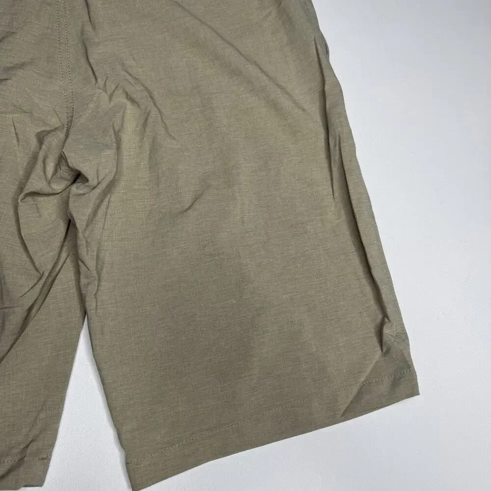 Goodfellow & Co Hybrid Swim Shorts Mens 28 Beige Stretch Chino Beach Golf